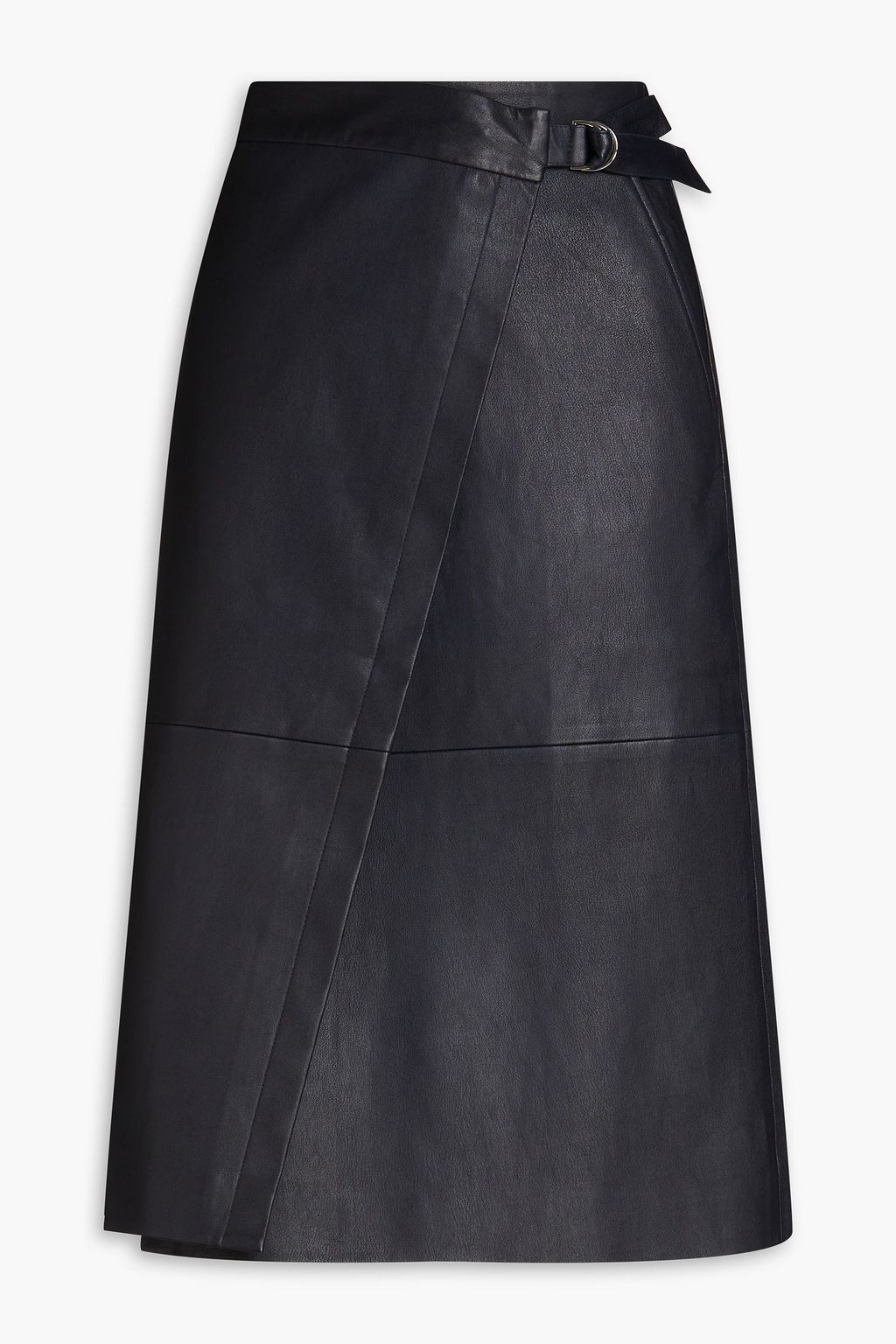 Leather wrap skirt midnight blue US 0