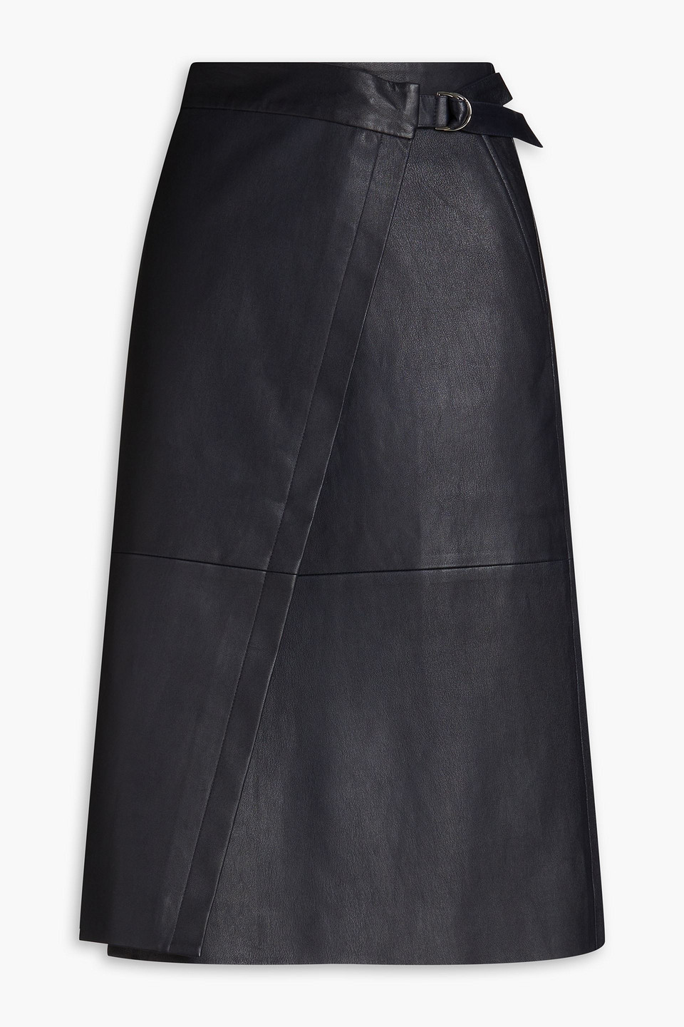 Derek Lam 10 Crosby Wickelrock Aus Leder In Nachtblau
