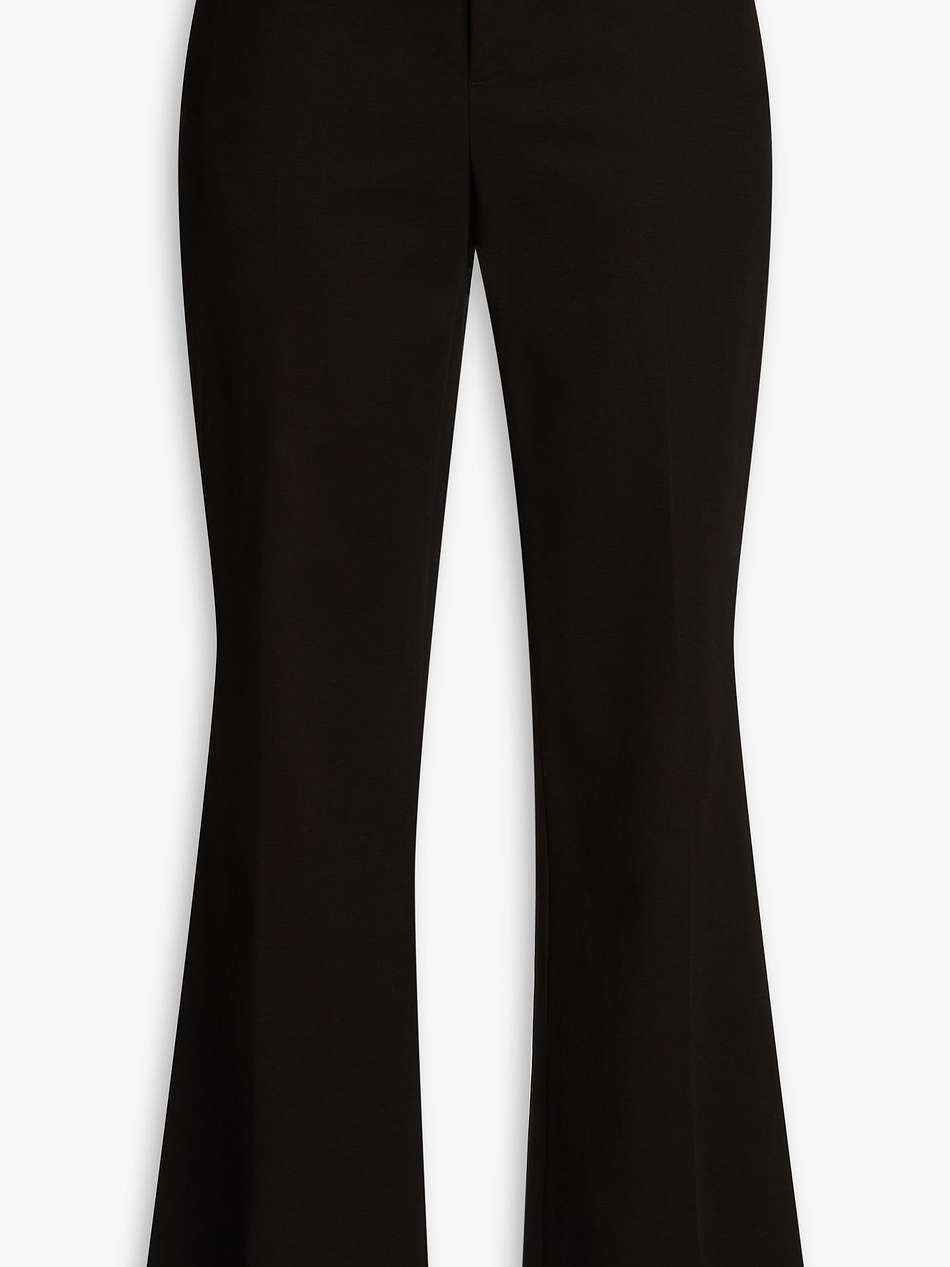 stretch-cotton bootcut pants