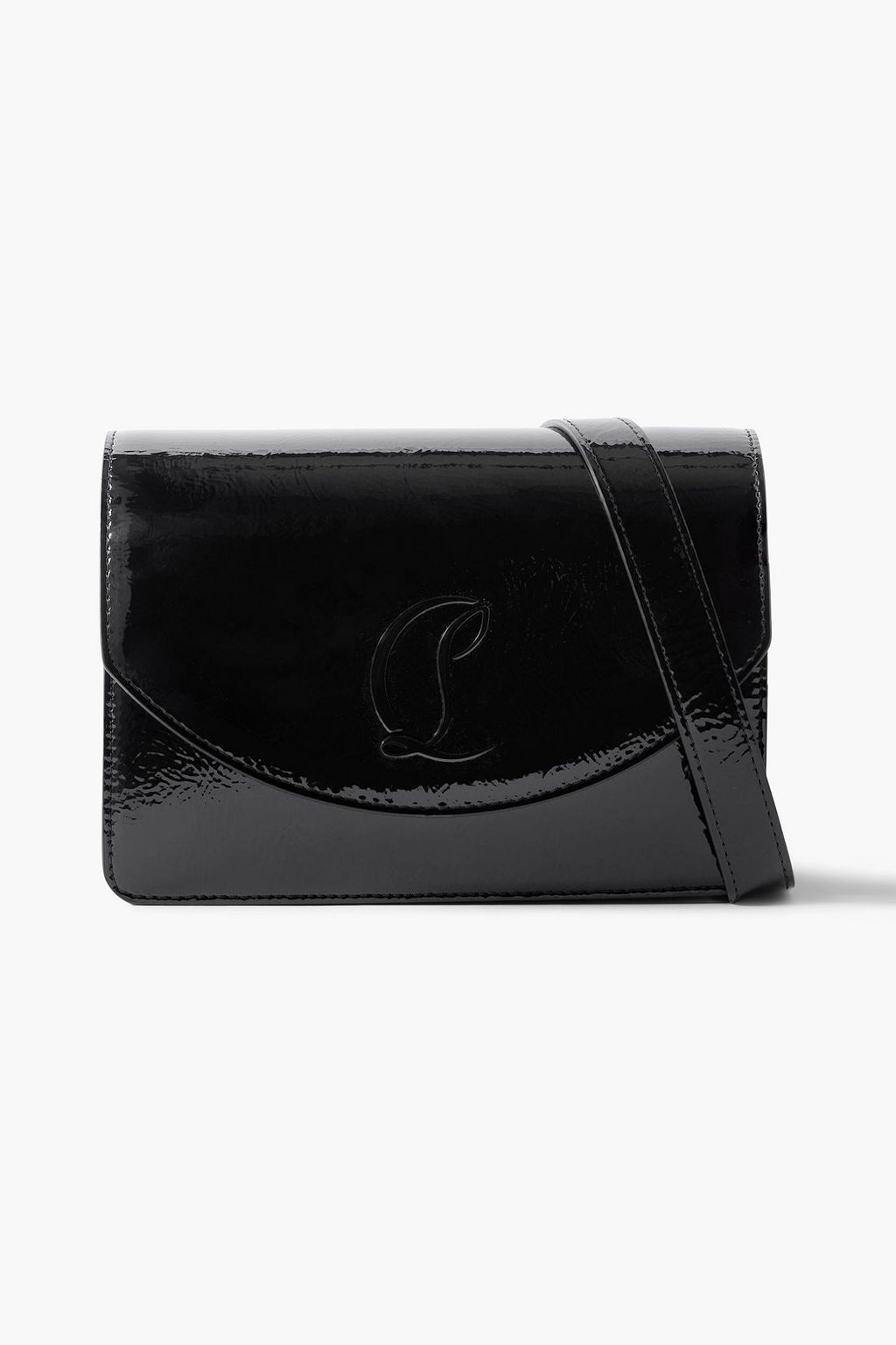 CHRISTIAN LOUBOUTIN Loubi54 patent-leather shoulder bag | THE OUTNET
