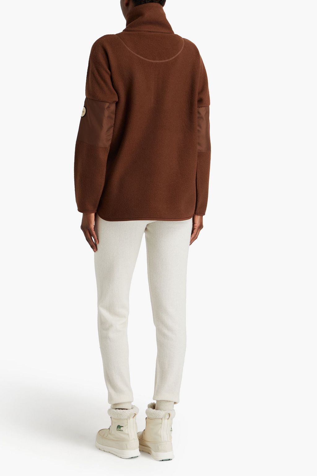 WE NORWEGIANS Fonna merino wool-blend fleece half-zip sweatshirt