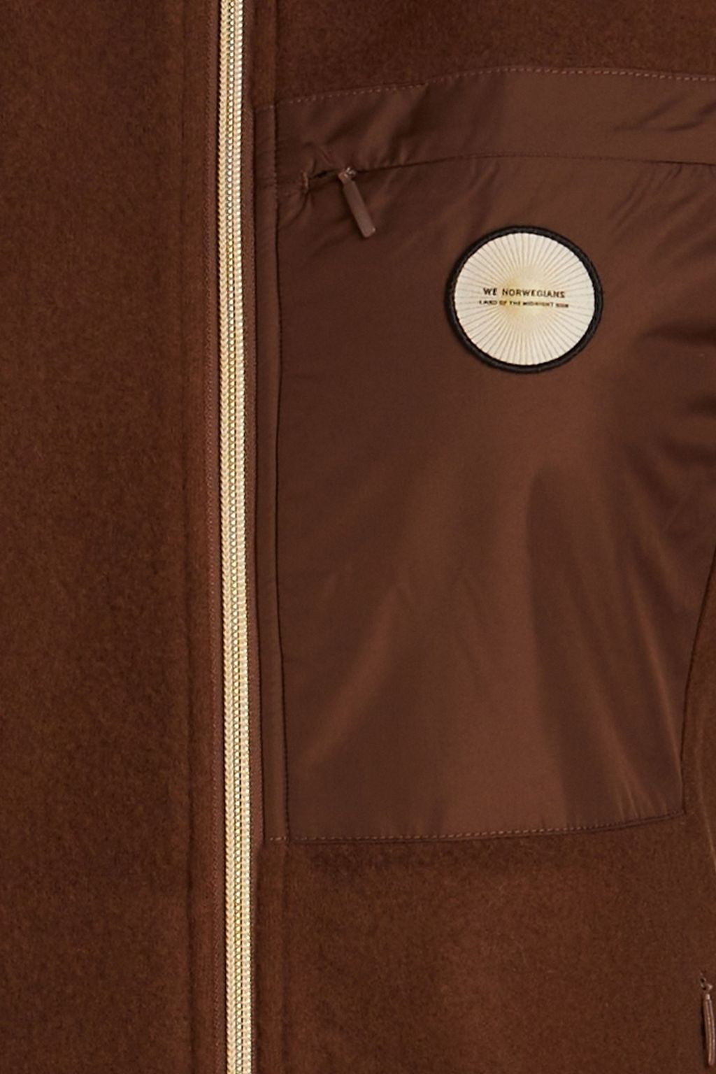 WE NORWEGIANS Shell-trimmed wool-blend fleece vest