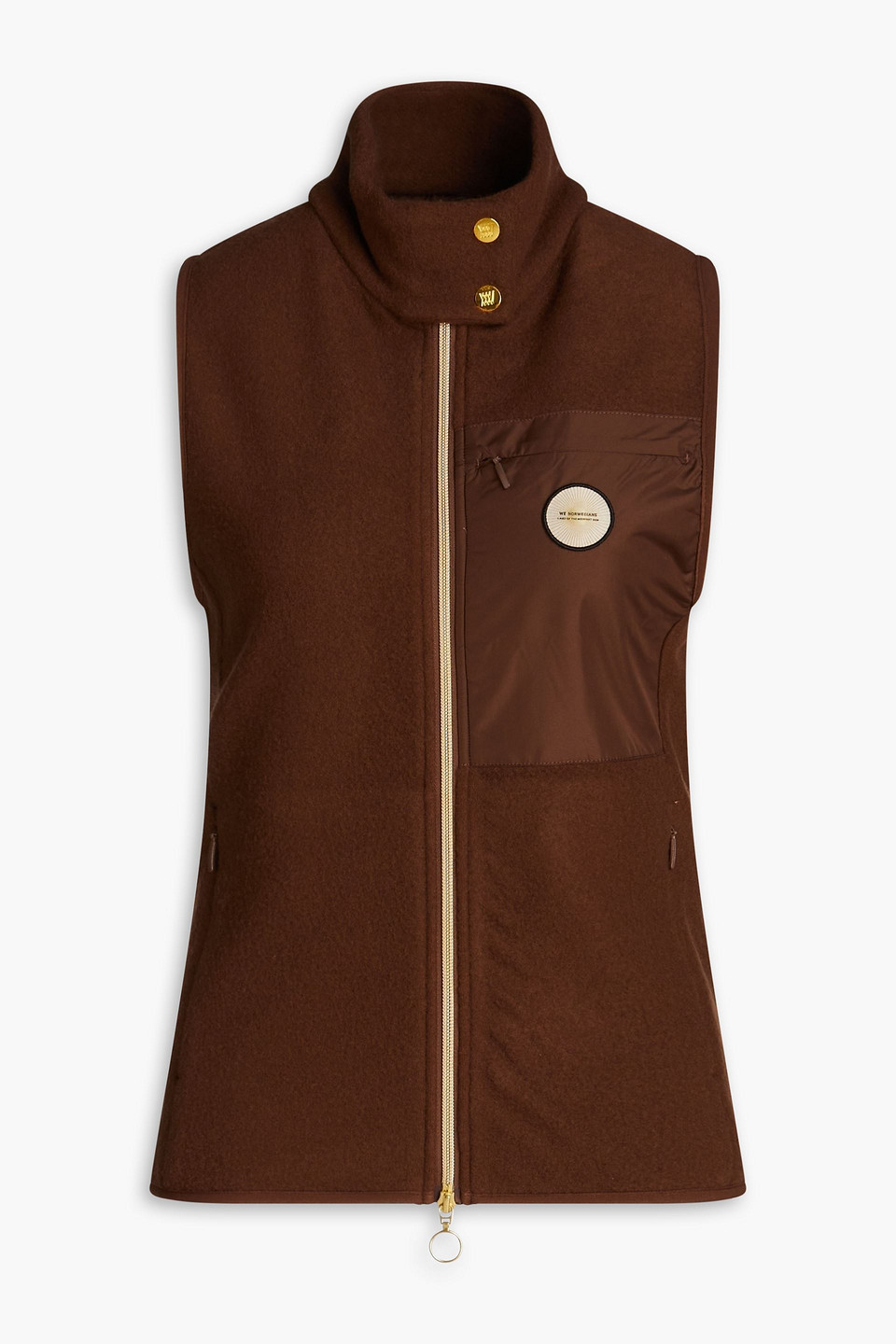 Fonna merino wool-blend fleece vest