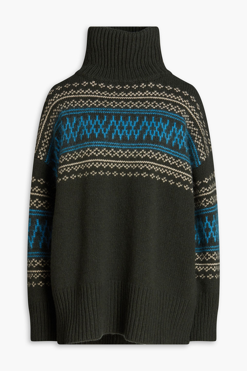 Setesdal oversized Fair Isle merino wool and cashmere-blend turtleneck sweater