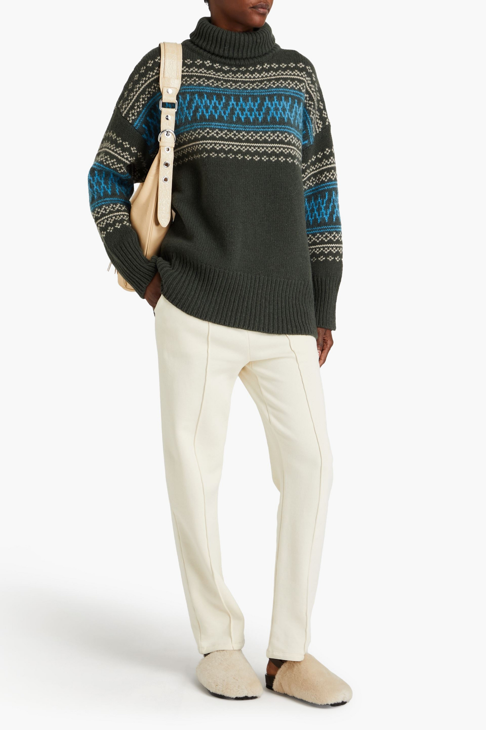 WE NORWEGIANS Setesdal oversized Fair Isle merino wool and cashmere-blend turtleneck sweater