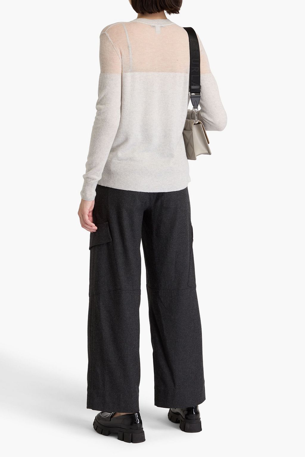 AUTUMN CASHMERE كنزة رياضية من الكشمير والميلانج