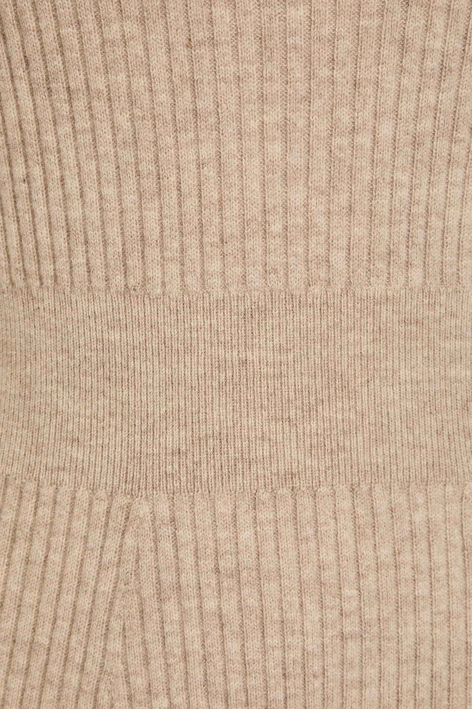 Derek Lam 10 Crosby Ribbed Mélange Wool Midi Dress In Beige