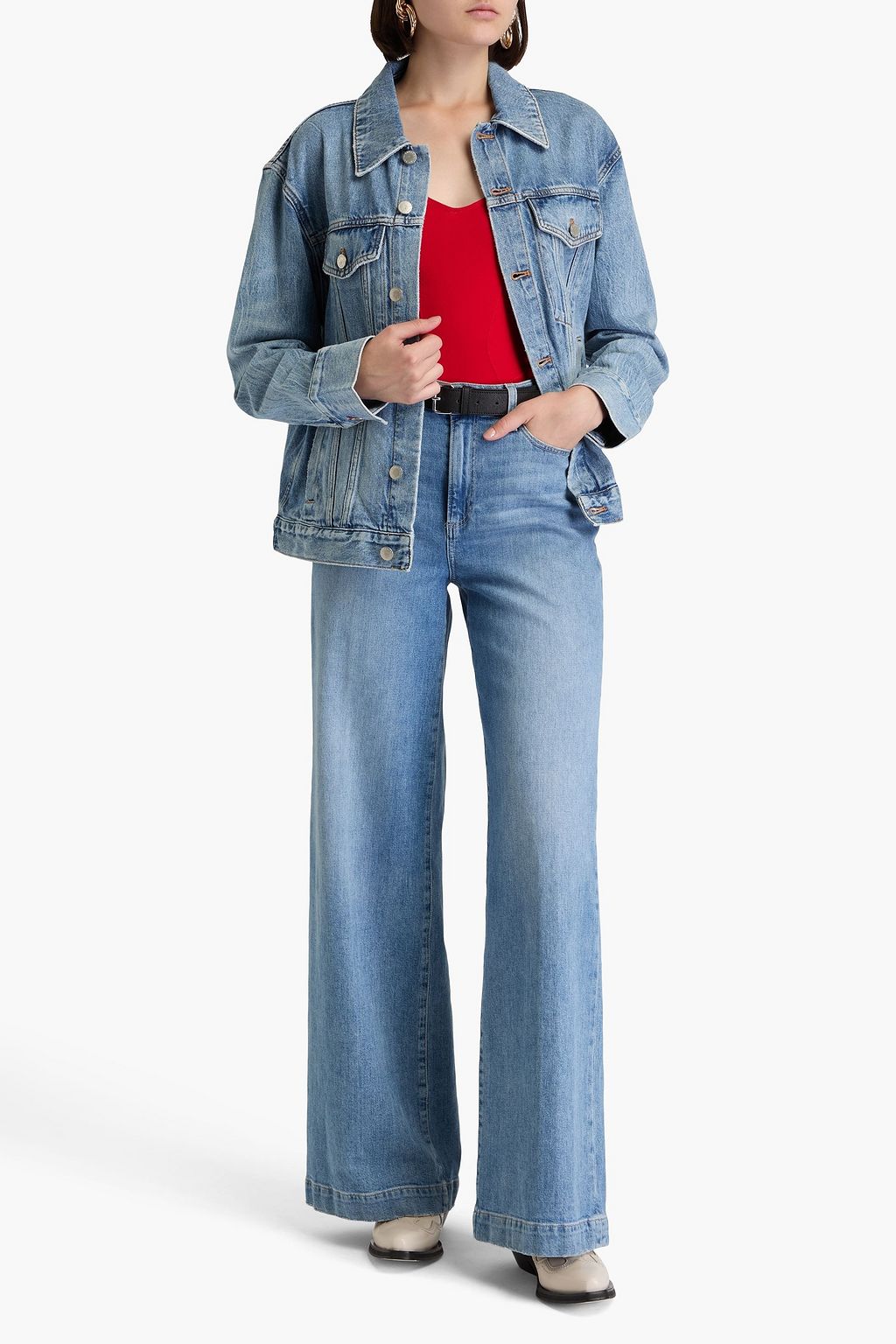 ALICE + OLIVIA JEANS جاكيت من الدنيم