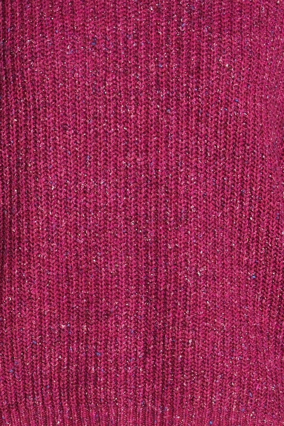 Shop Autumn Cashmere Donegal Ribbed-knit Sweater In Magenta