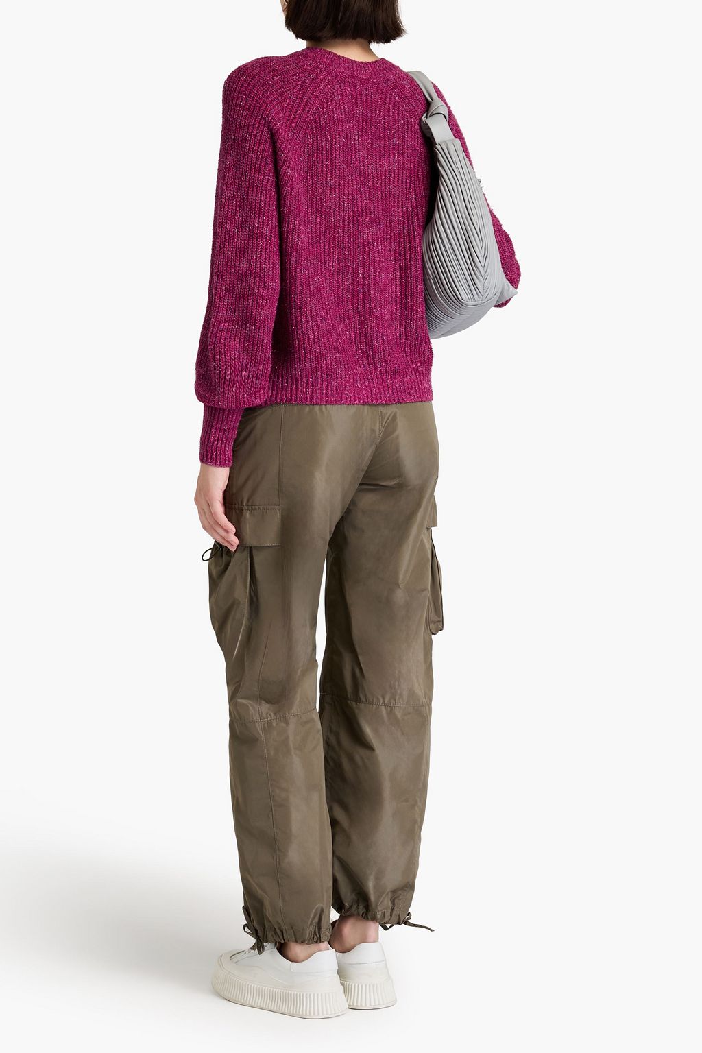AUTUMN CASHMERE 도니골 리브 니트 스웨터