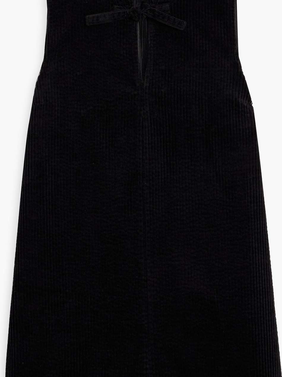 mesh-paneled cotton-blend corduroy mini dress