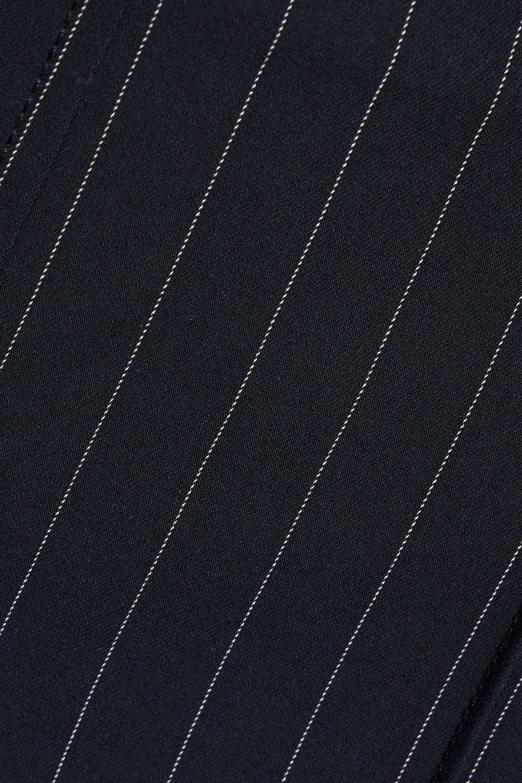 GANNI Pinstriped twill flared pants