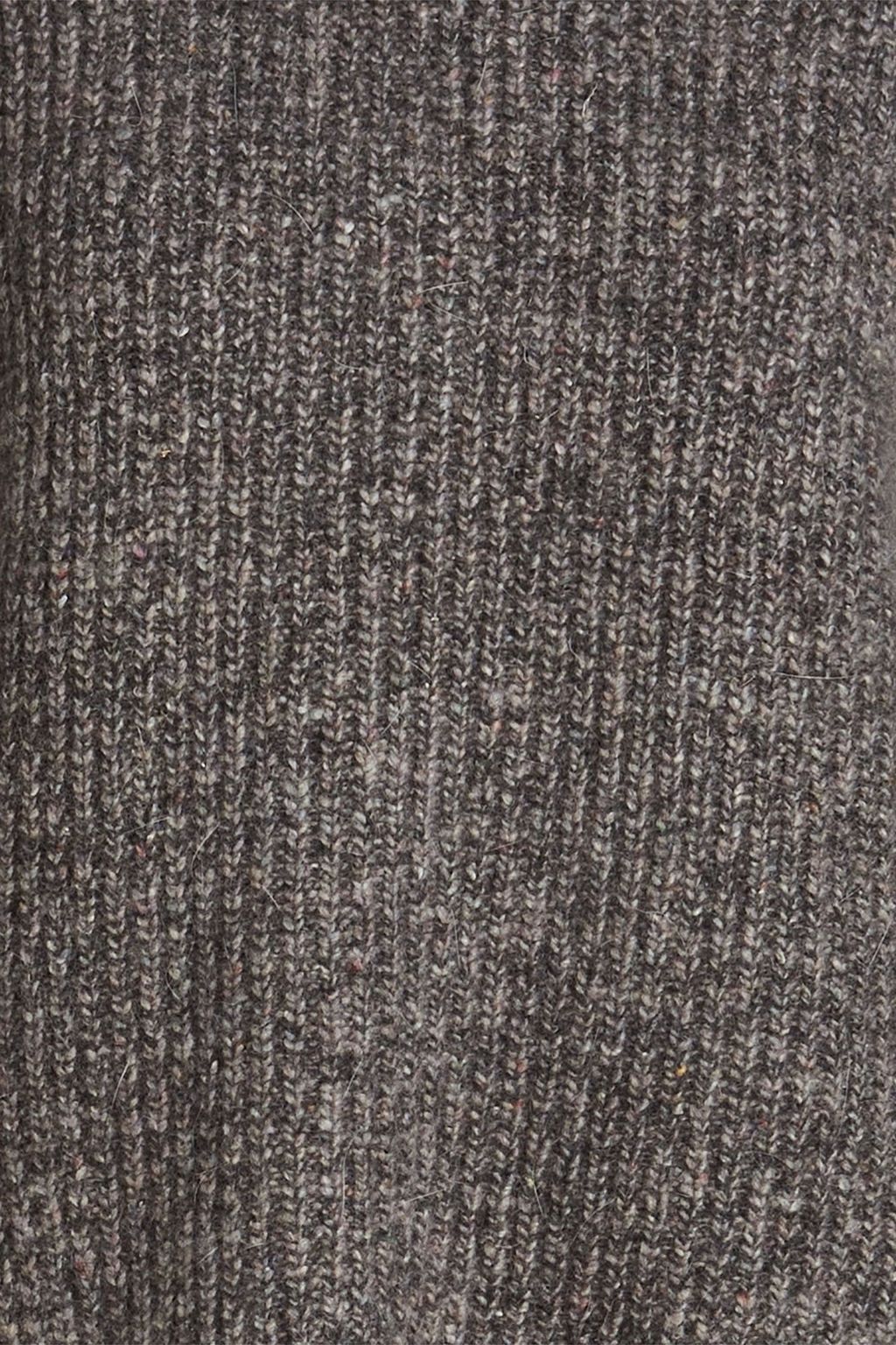 AUTUMN CASHMERE Rollkragenpullover aus gebürstetem Rippstrick