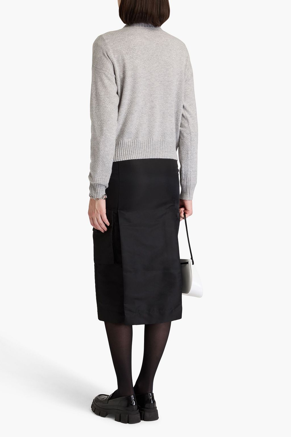 AUTUMN CASHMERE كنزة رياضية من الكشمير والميلانج