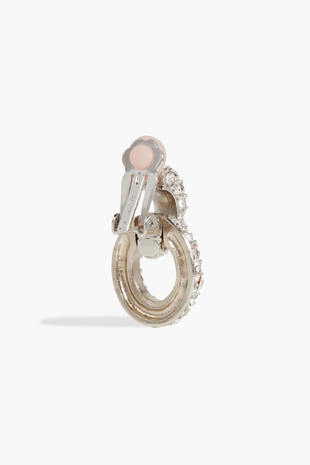OSCAR DE LA RENTA Gold-tone crystal earrings