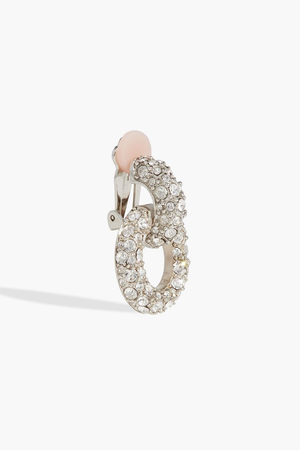 OSCAR DE LA RENTA Gold-tone crystal earrings