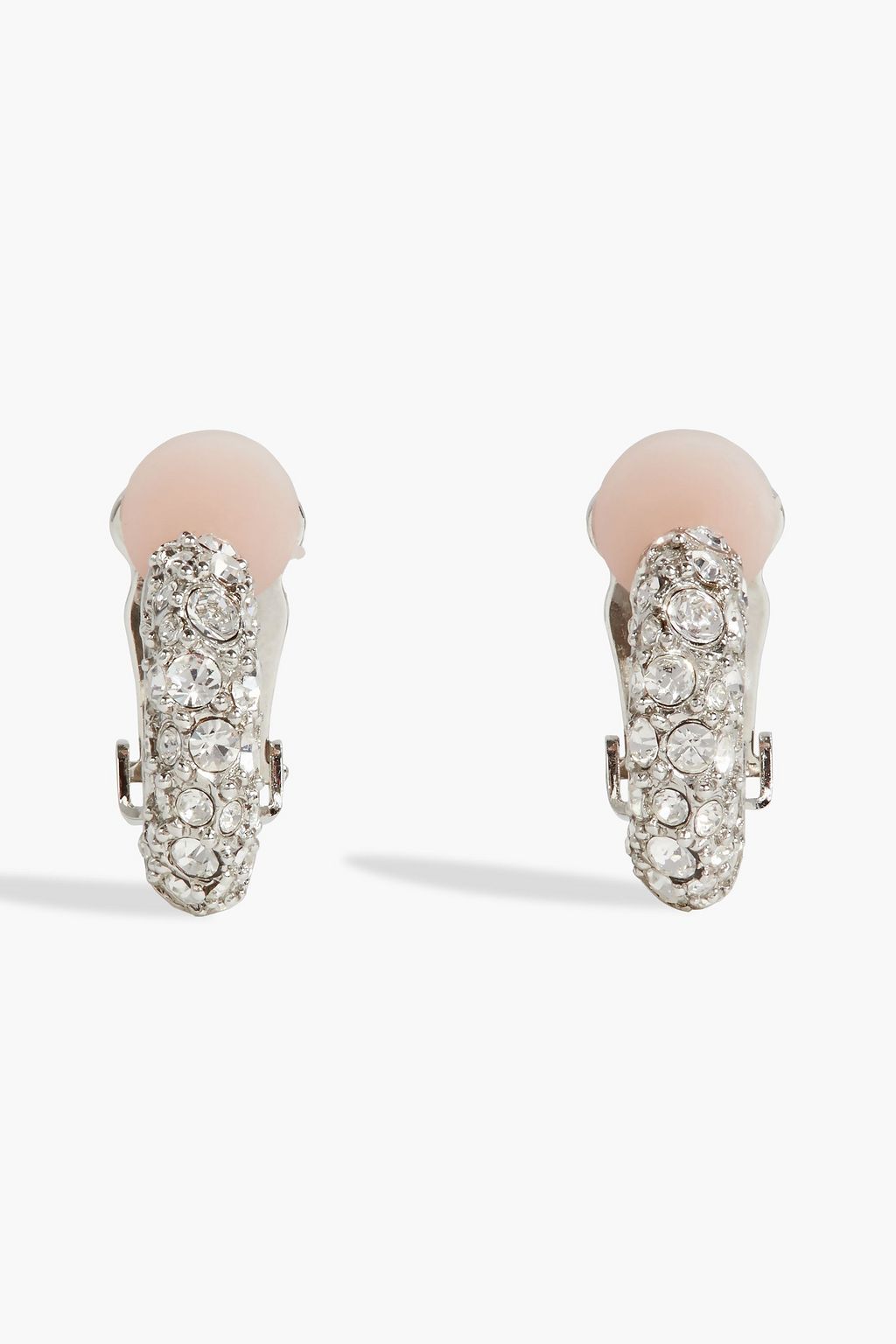 OSCAR DE LA RENTA Gold-tone crystal earrings