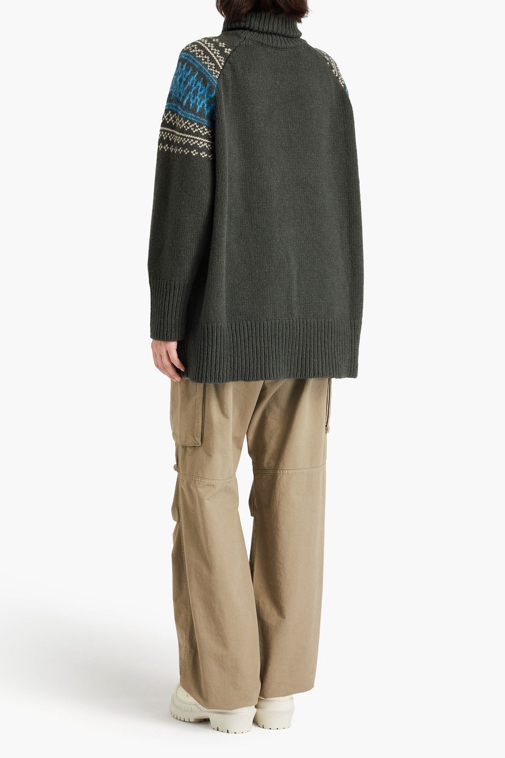 WE NORWEGIANS Fair Isle merino wool and cashmere-blend turtleneck sweater