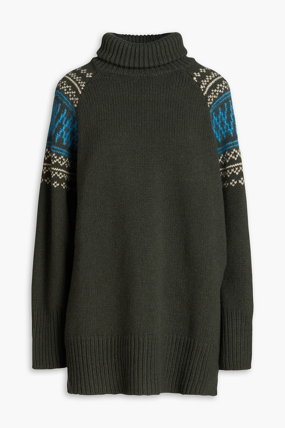 Setesdal oversized Fair Isle merino wool and cashmere-blend turtleneck sweater