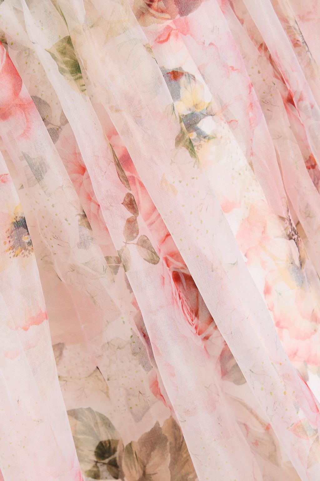 ALICE + OLIVIA Floral-print silk-organza mini dress