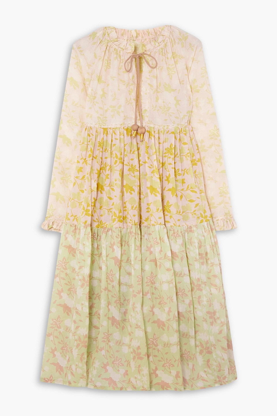 Vignette Rylie Dress | Green/Ivory Stripe main image 0
