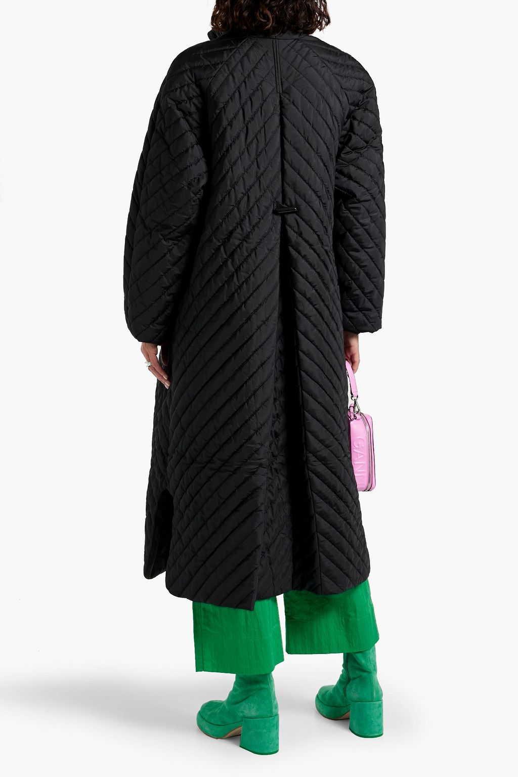 GANNI Quilted ripstop coat
