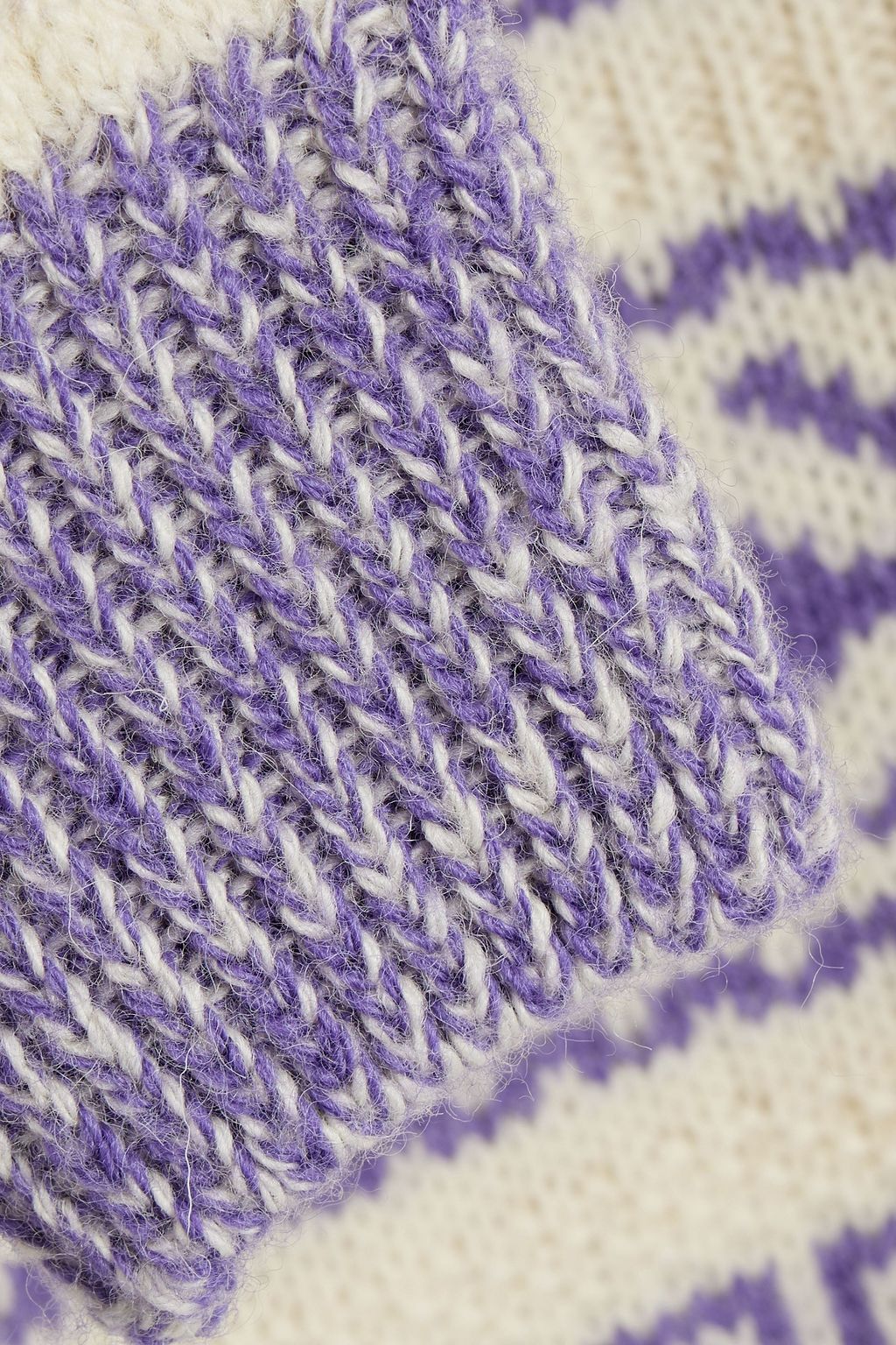 GANNI Jacquard-knit wool sweater