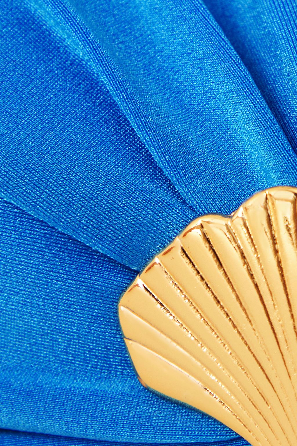 PATBO Ocean Leaf embellished gathered high-rise bikini briefs