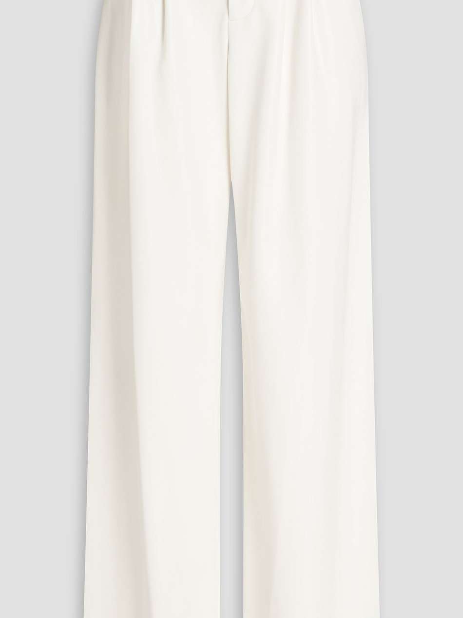 anders faux leather wide-leg pants