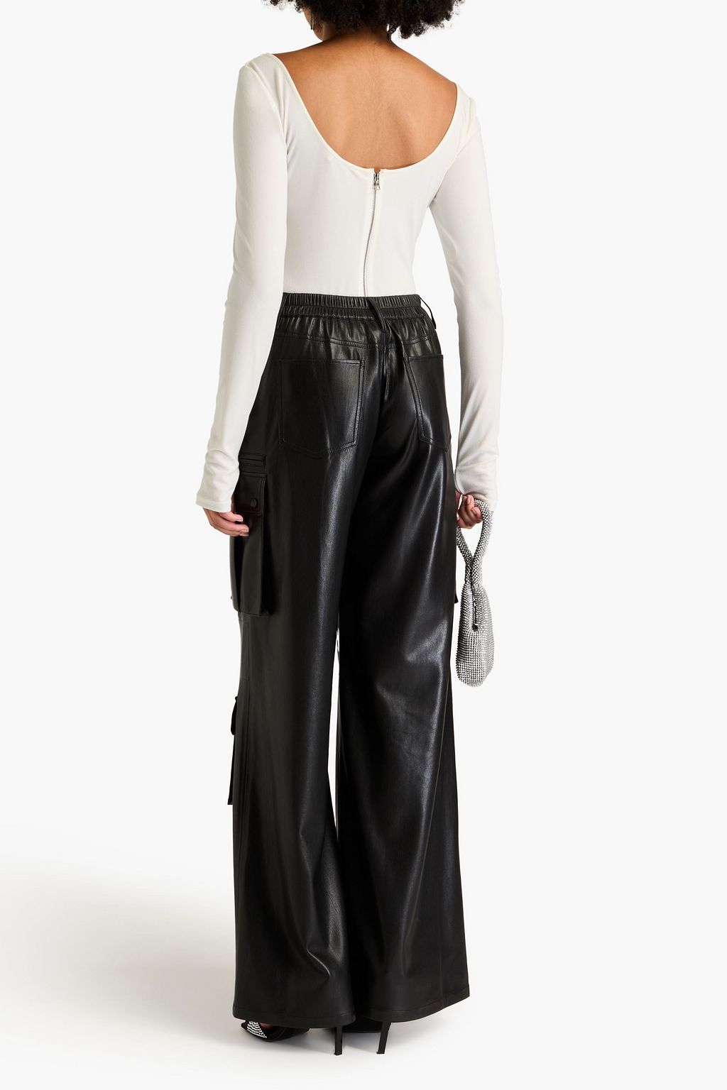 ALICE + OLIVIA Joette faux leather cargo pants