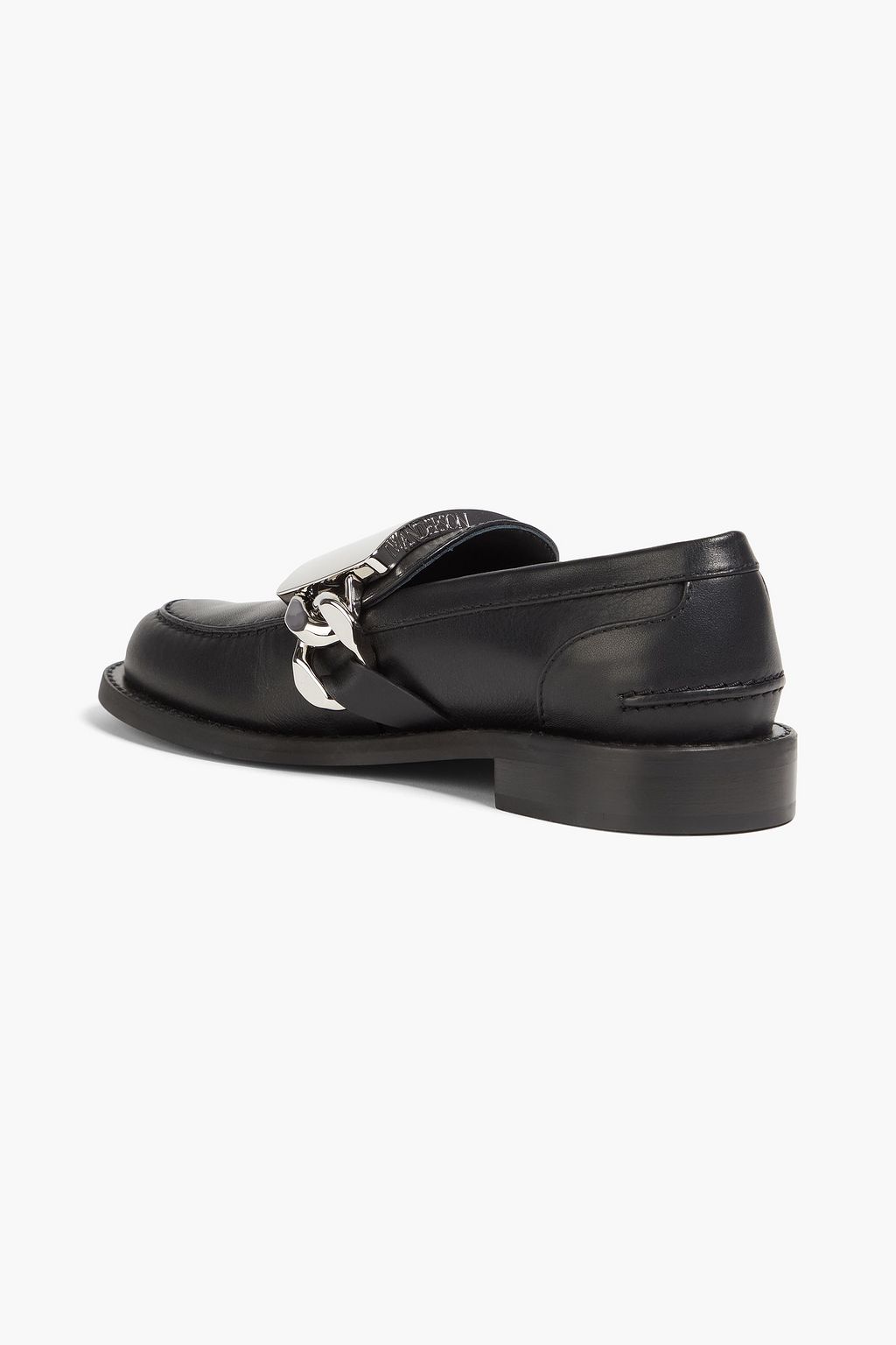 JW ANDERSON حذاء لوفر «جورميه» مصنوع من الجلد ومزين بسلسلة