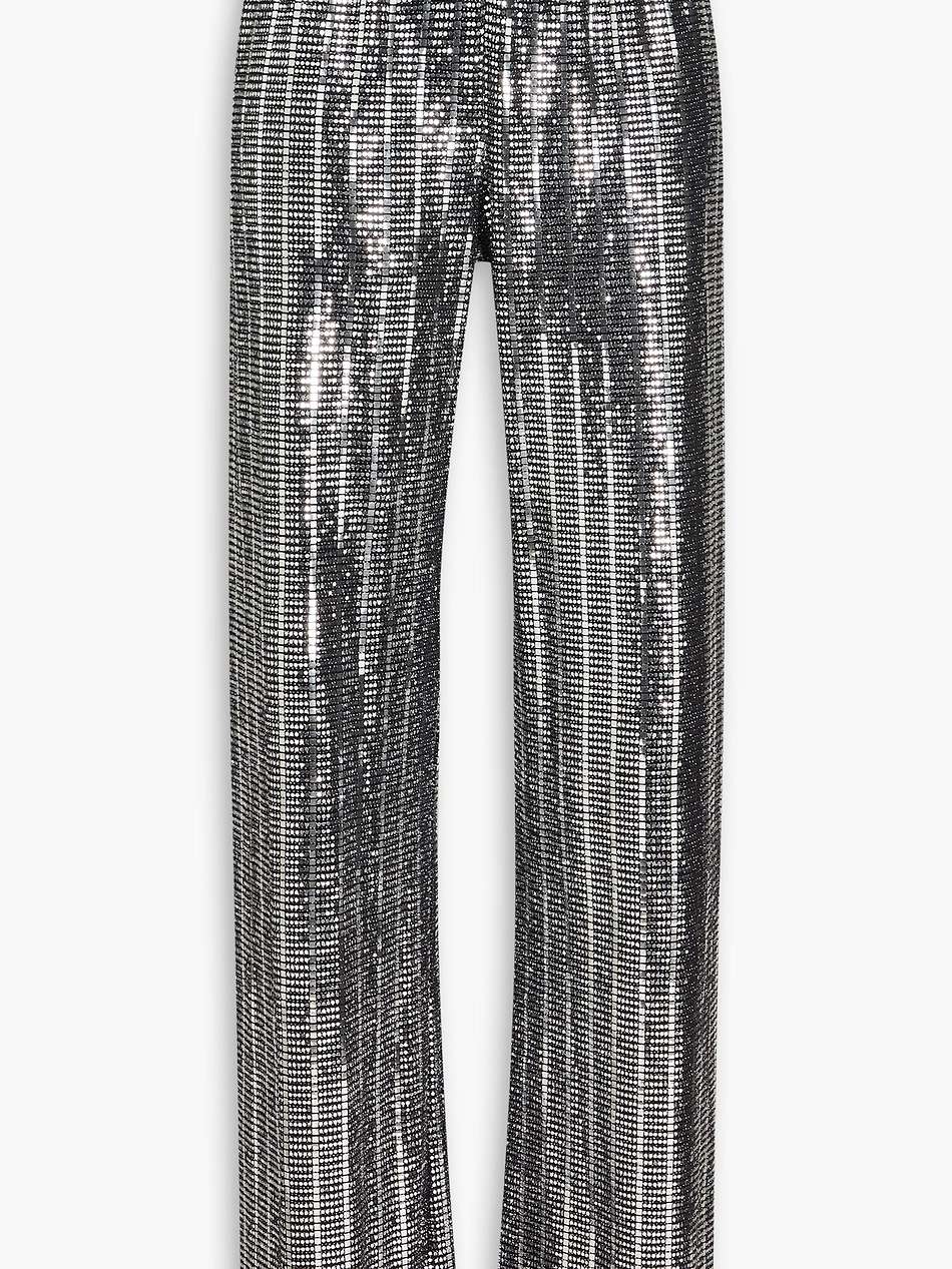 embellished jersey wide-leg pants