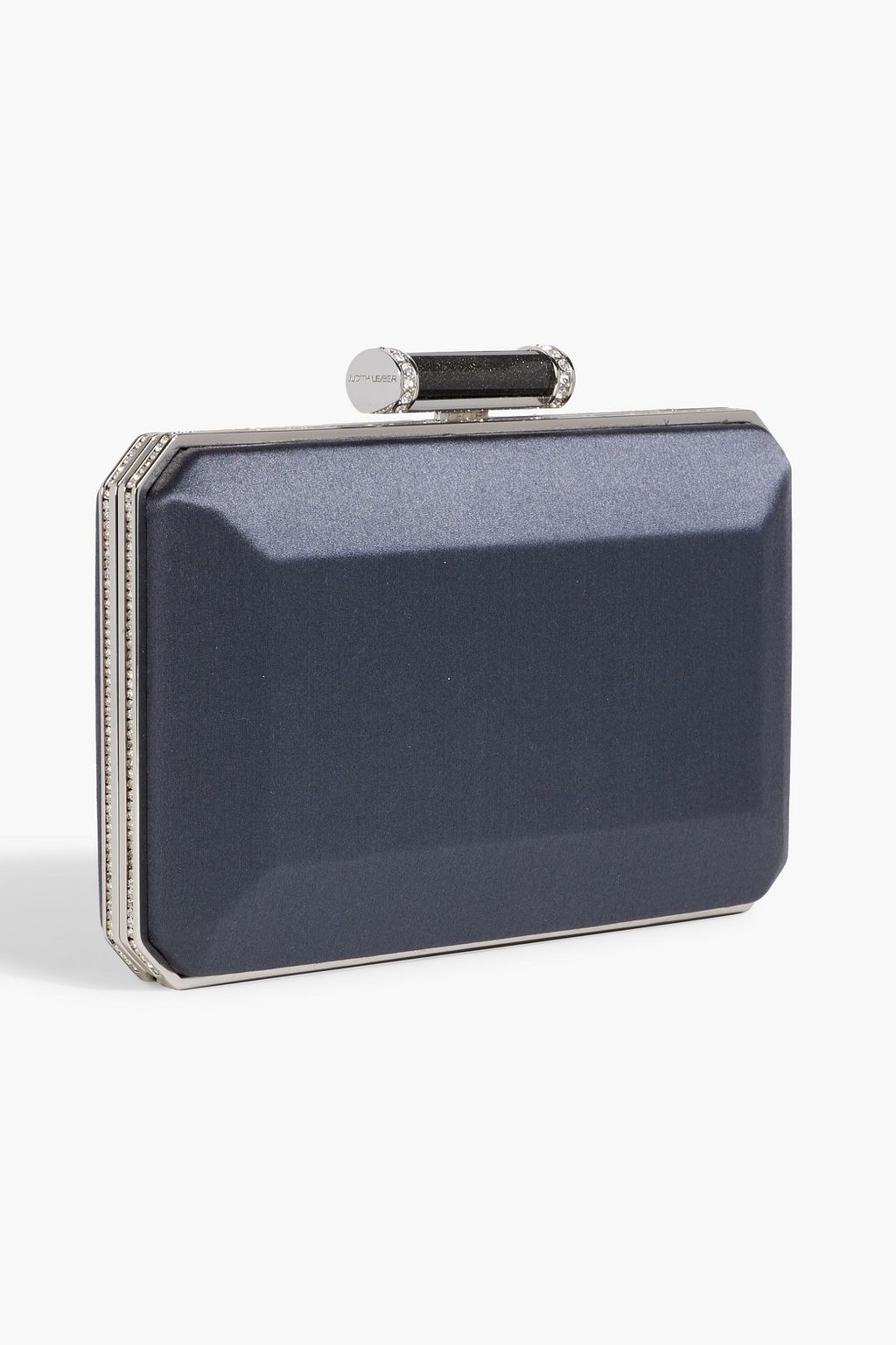 JUDITH LEIBER COUTURE Soho crystal-embellished satin clutch
