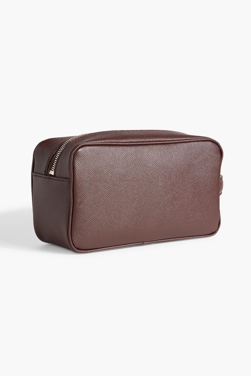 SERAPIAN Evolution pebbled-leather wash bag