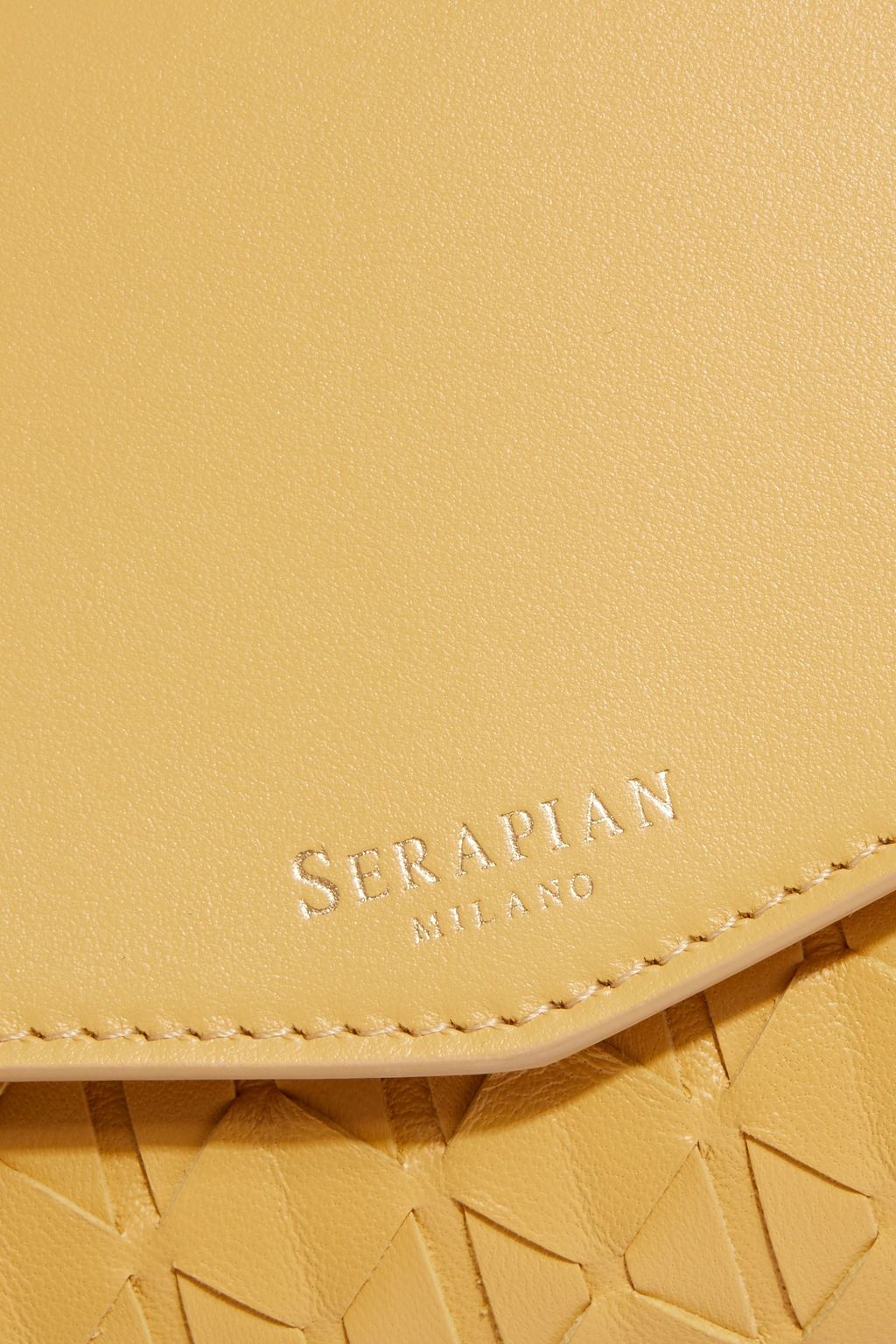 SERAPIAN Mosaico leather envelope clutch