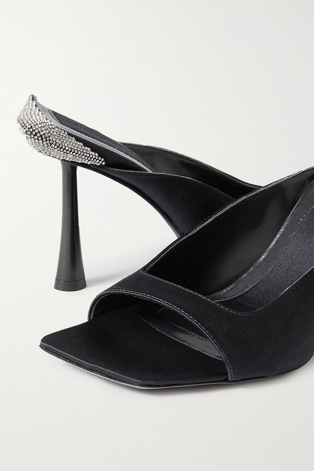 BENEDETTA BRUZZICHES Cossyra crystal-embellished silk mules