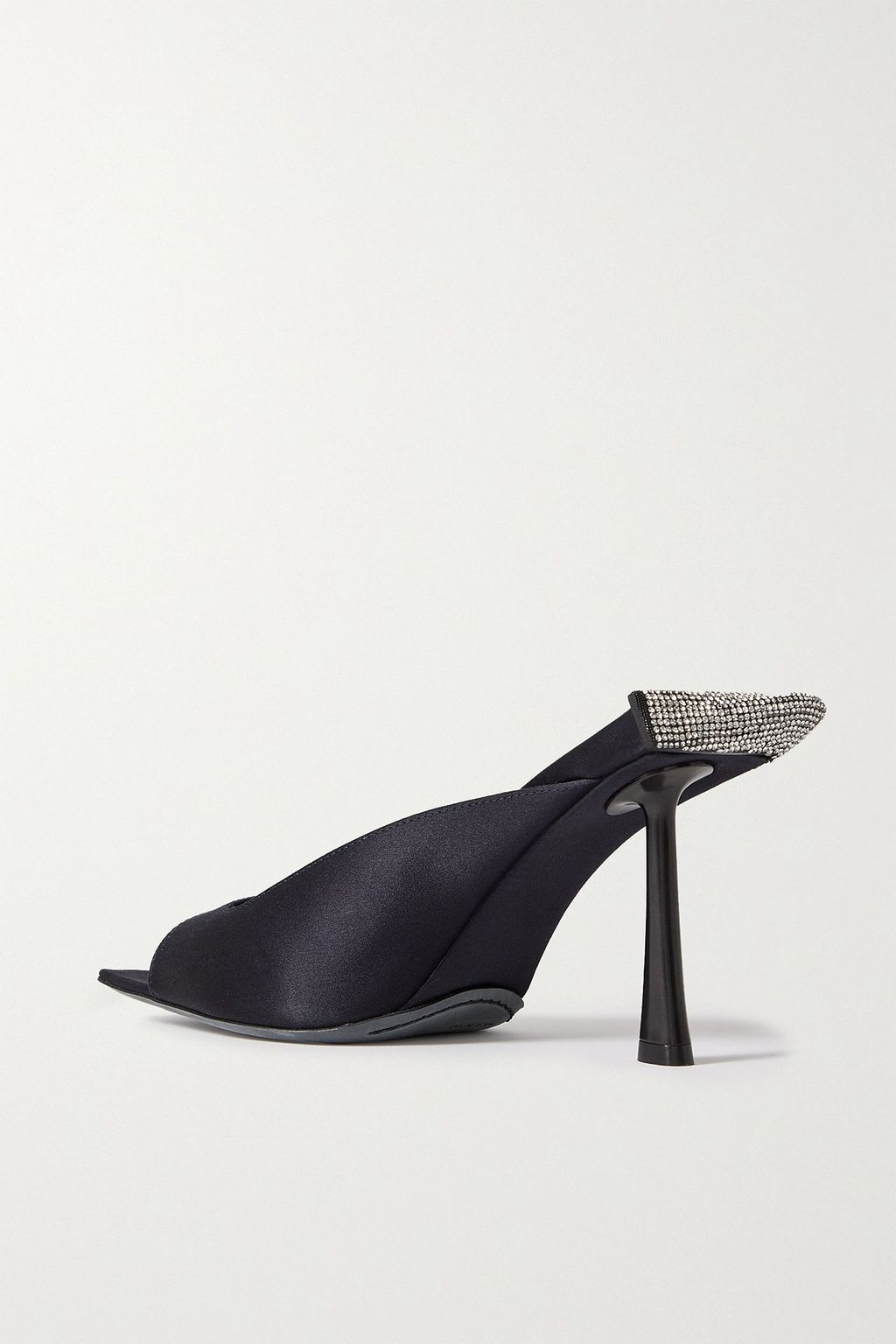 BENEDETTA BRUZZICHES Cossyra crystal-embellished silk mules