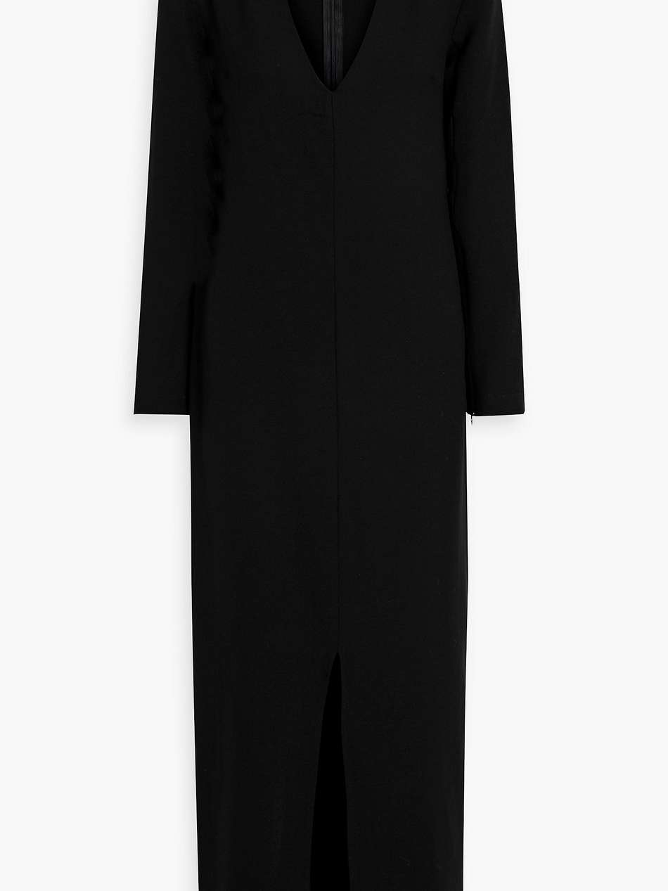 roanne wool-crepe maxi dress