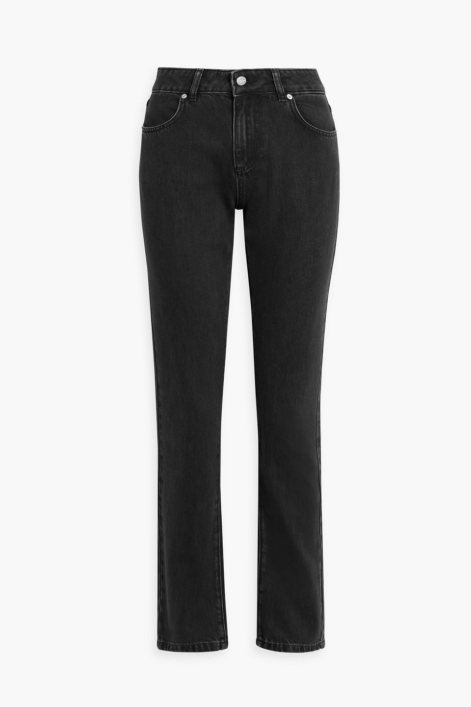 Envelope 1976 Ennarons High-rise Straight-leg Jeans In Charcoal