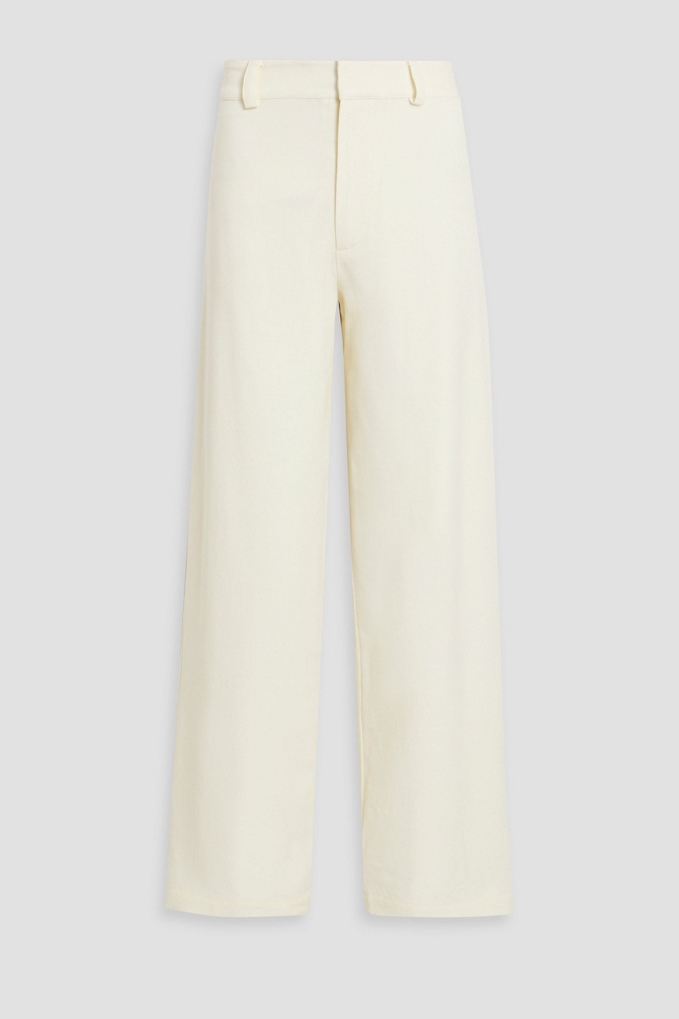 Envelope 1976 Perez Wool-crepe Wide-leg Pants In Cream