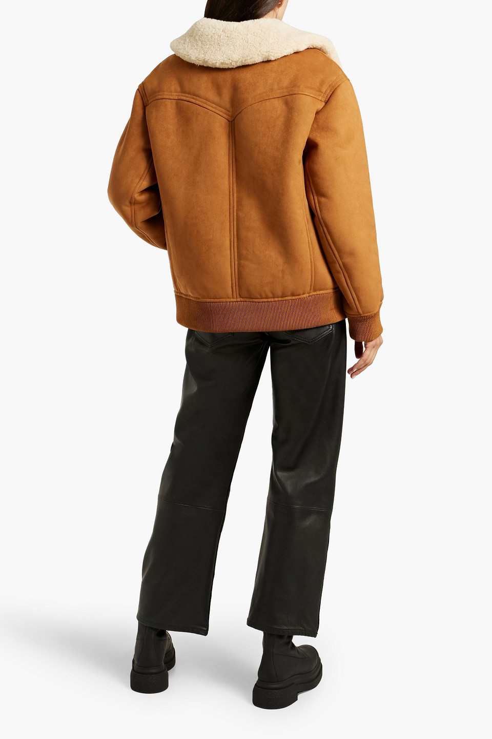 STAND STUDIO LILLEE FAUX SHEARING JACKET 