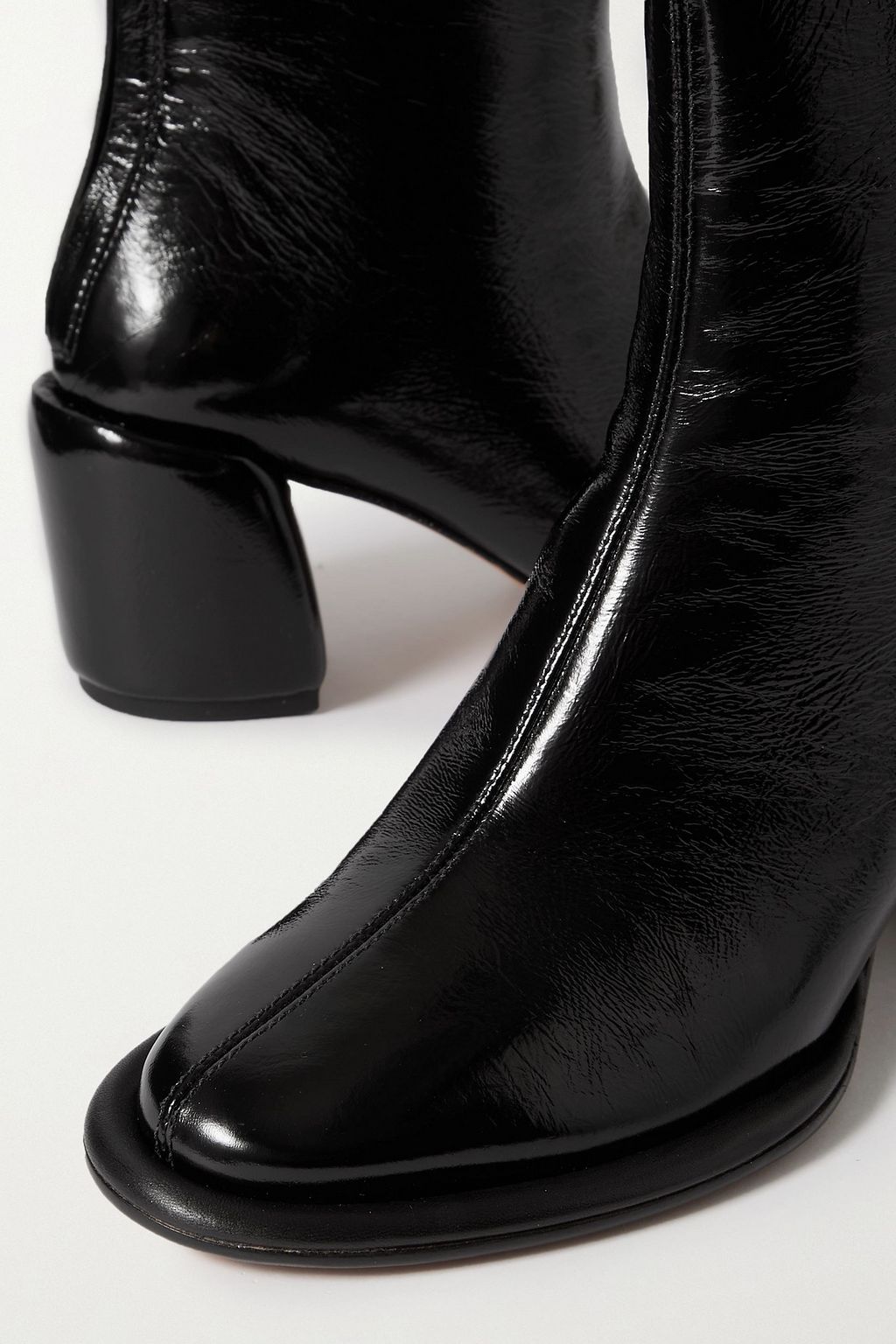 3.1 PHILLIP LIM بوت Naomi بطول الكاحل من الجلد الملمع
