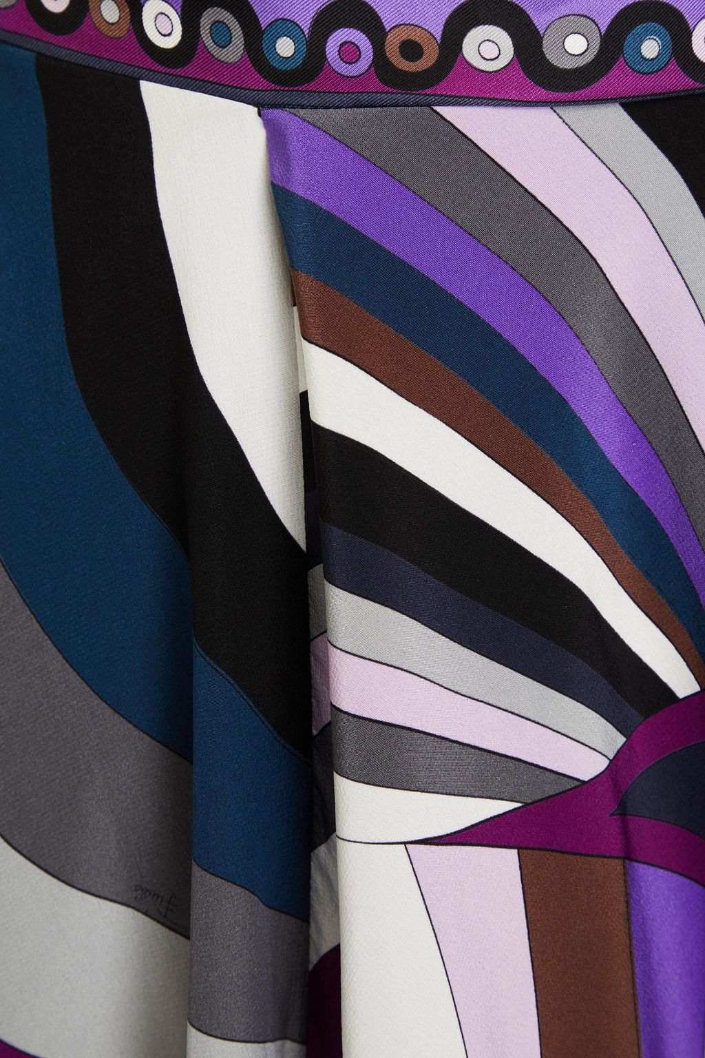 PUCCI Printed silk crepe de chine mini skirt