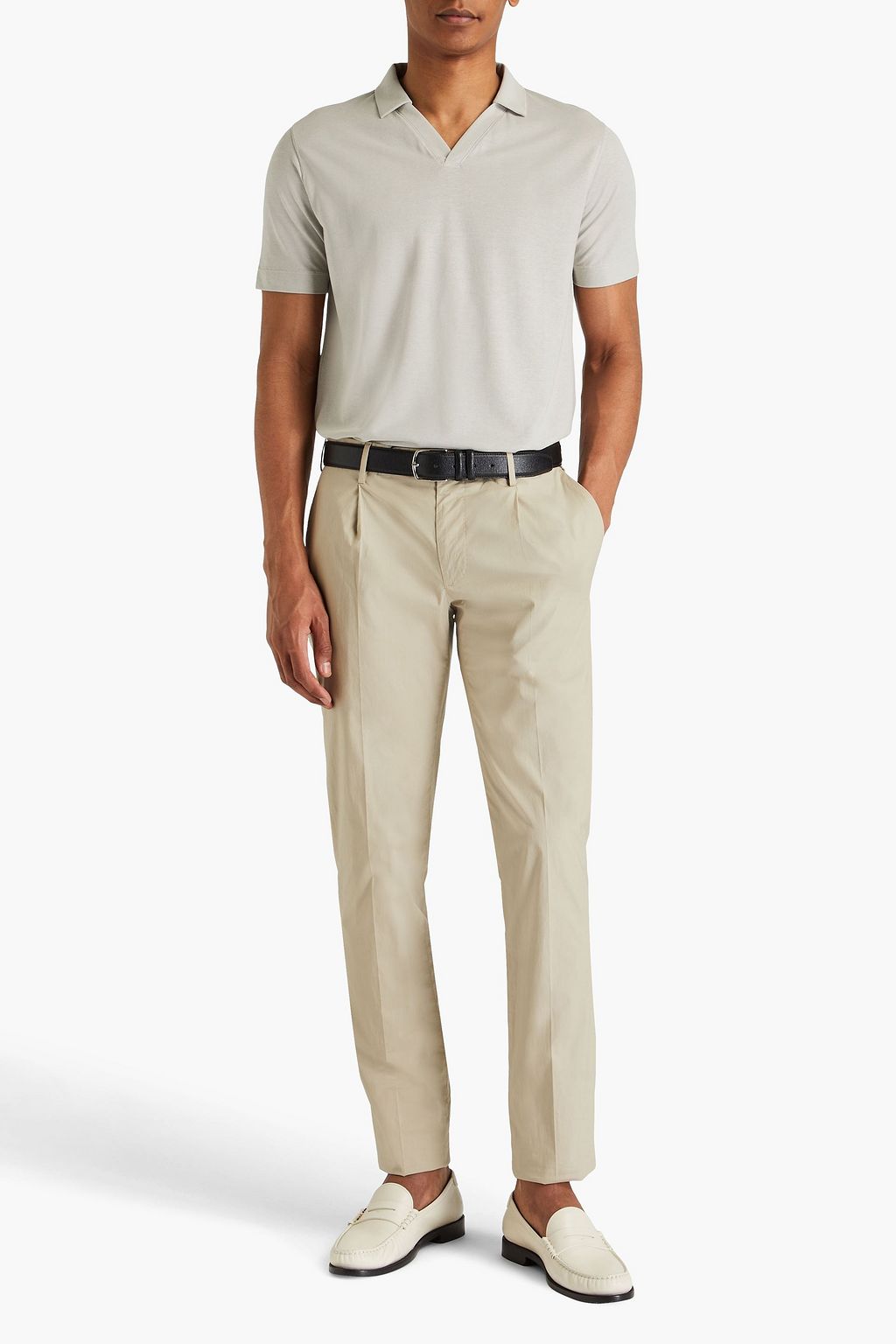 SLOWEAR Zanone cotton-jersey polo shirt