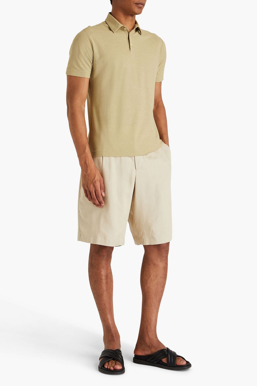 SLOWEAR Zanone cotton-jersey polo shirt