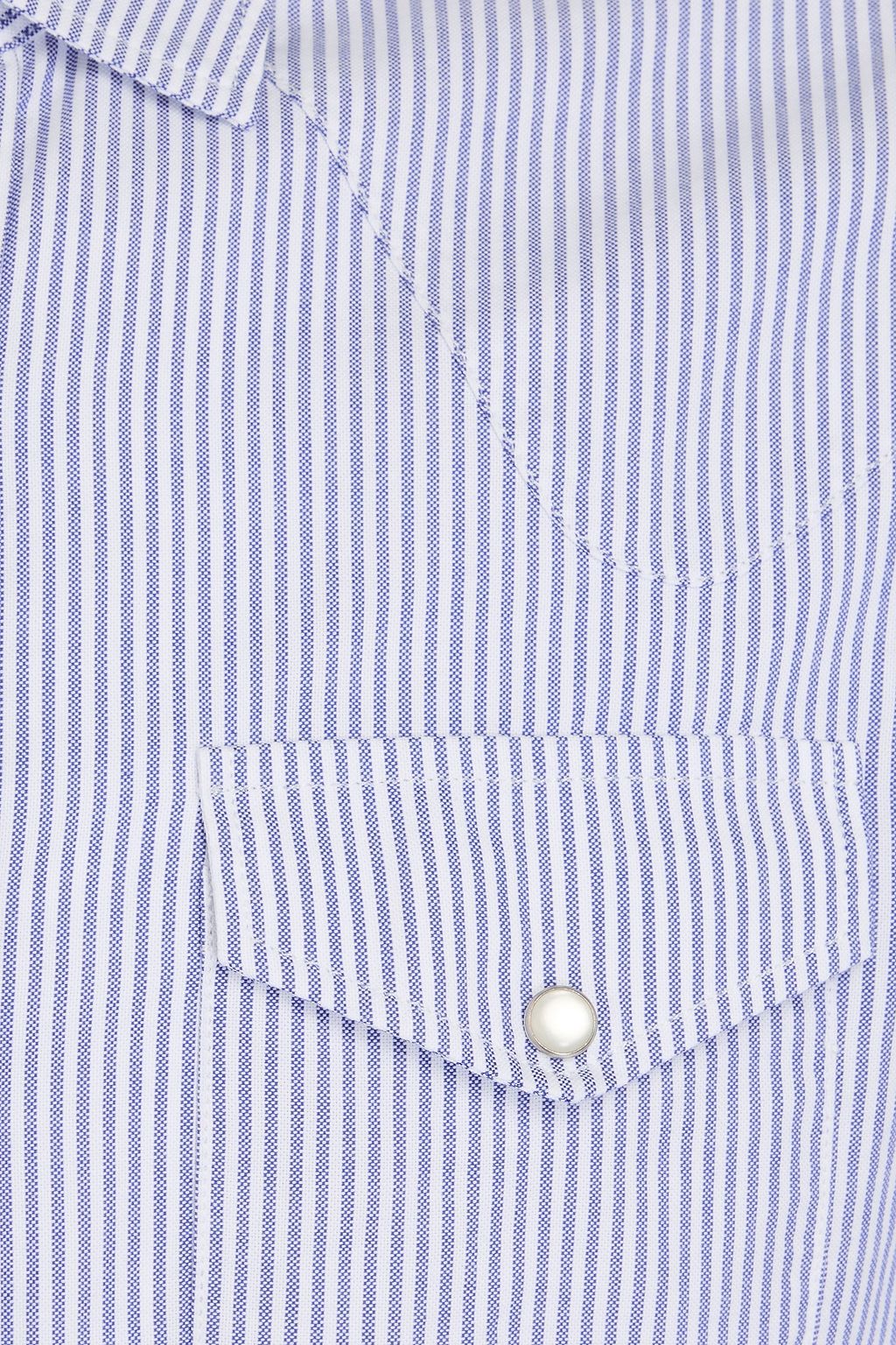 SLOWEAR قميص Glanshirt من قطن بوبلين بتصميم مخطط