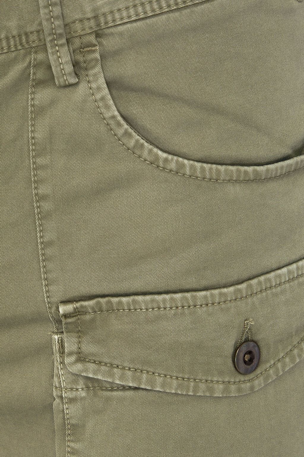 SLOWEAR コットン混ツイル カーゴショートパンツ