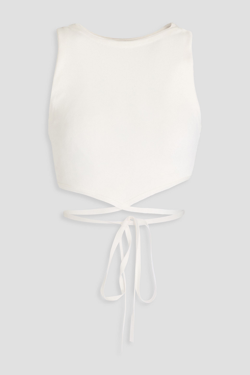 Alice And Olivia Cropped Top In Off-white