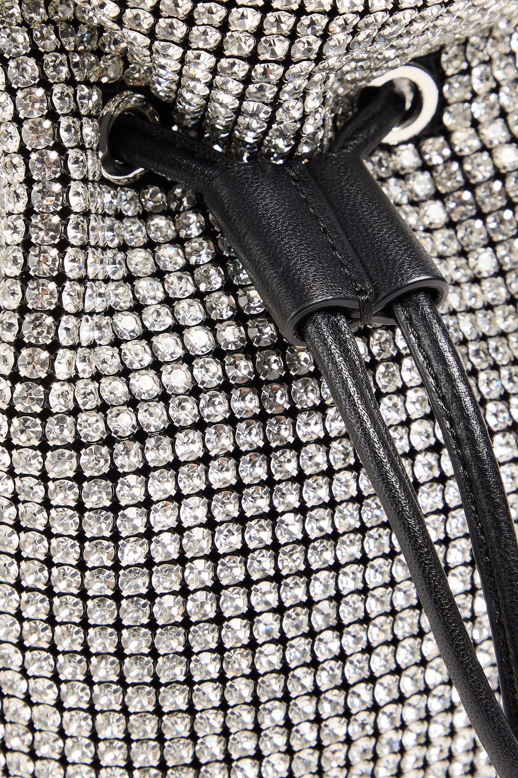 CLAUDIE PIERLOT 크리스털 장식 스웨이드 버킷 백