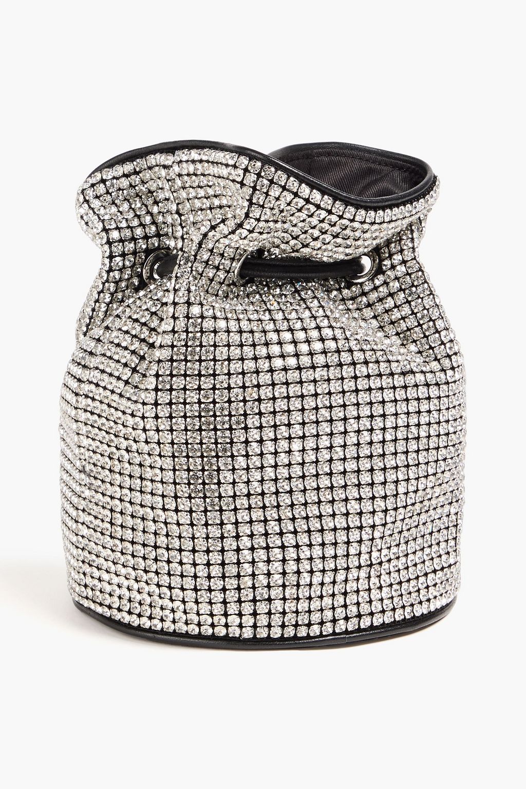 CLAUDIE PIERLOT 크리스털 장식 스웨이드 버킷 백